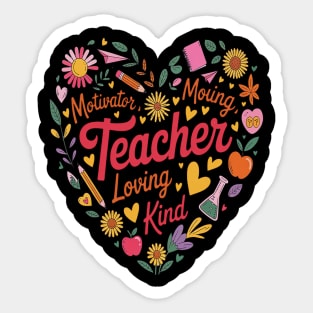 Floral Teacher Appreciation Sticker